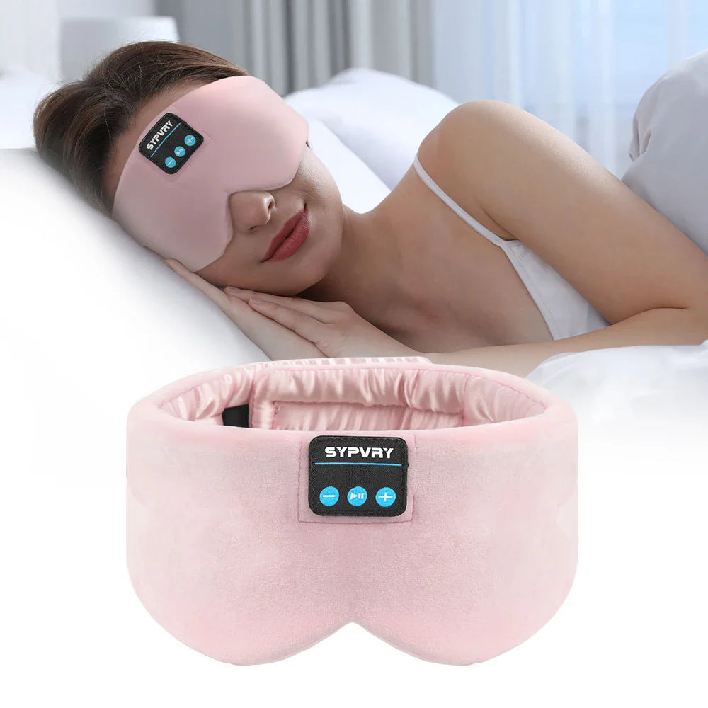 NNEOBA Bluetooth Sleep Headphones Eye Mask for Side Sleepers