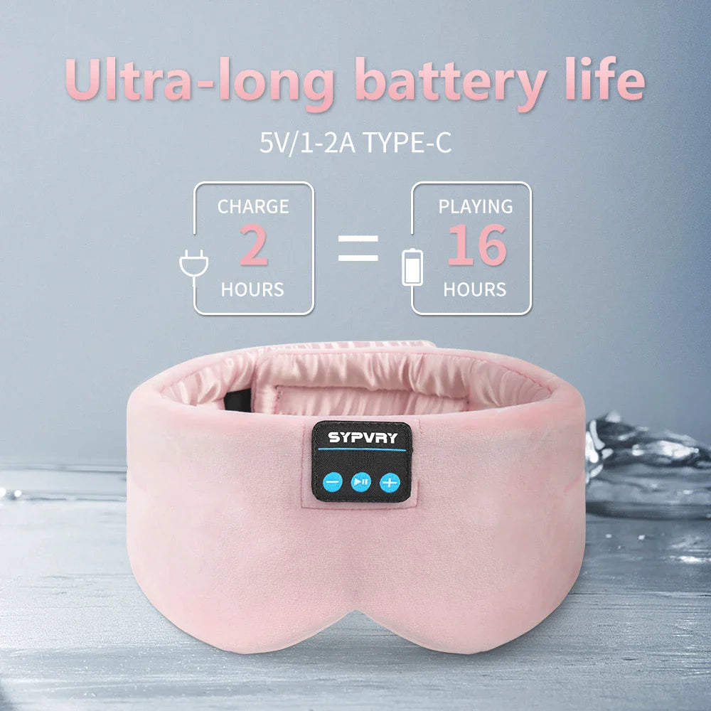 NNEOBA Bluetooth Sleep Headphones Eye Mask for Side Sleepers