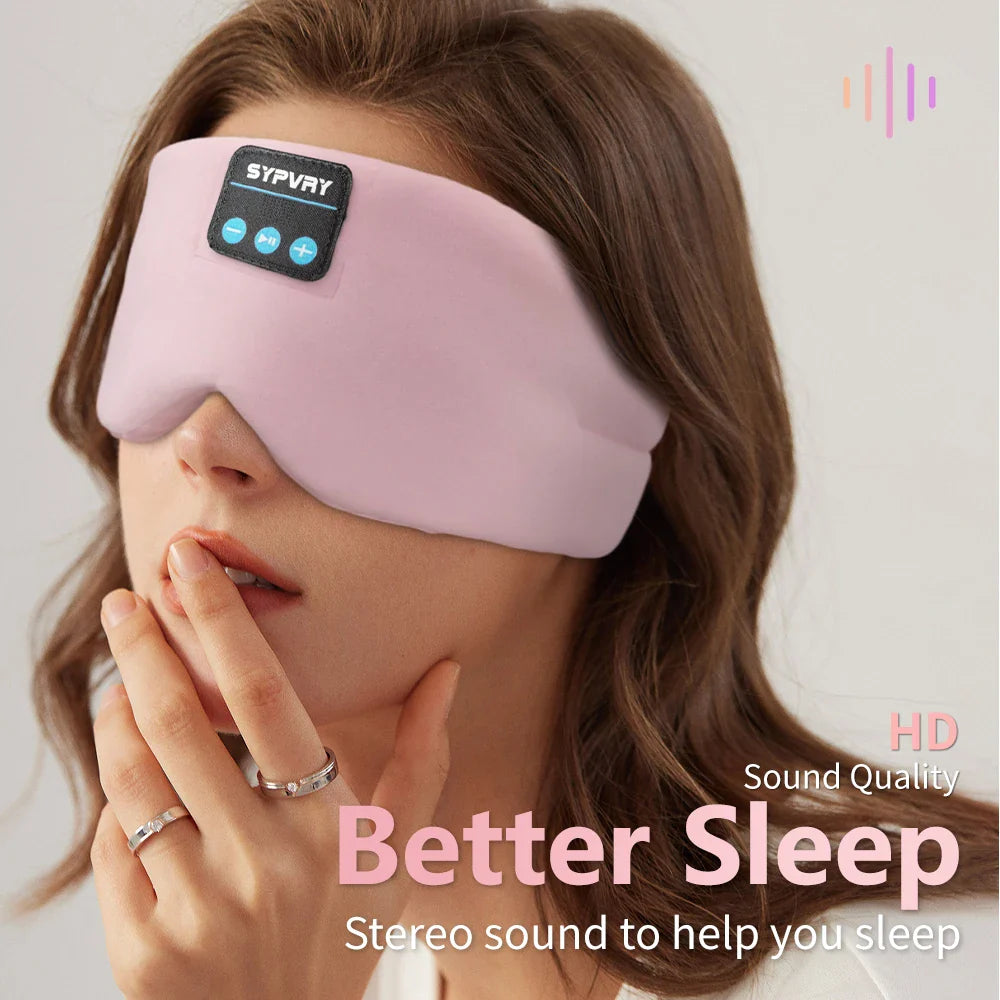 NNEOBA Bluetooth Sleep Headphones Eye Mask for Side Sleepers